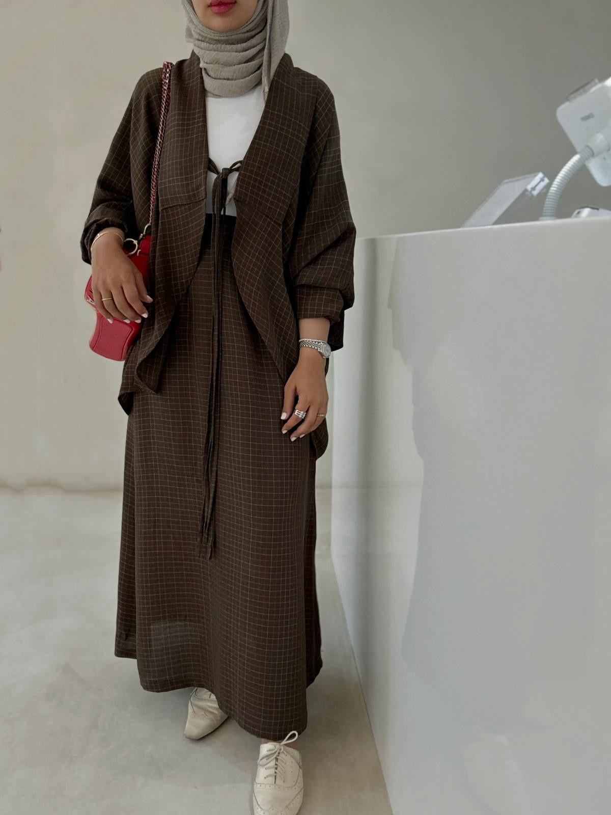 Chestnut Skirt Set RE-NEW Kuwait | Summer Collection - RE-NEW