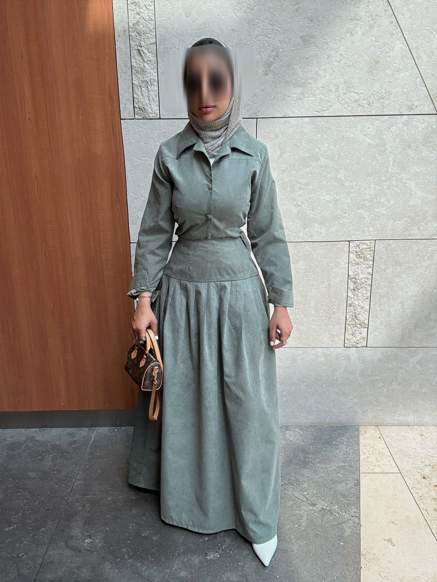 Olive Essence Skirt Set RE-NEW Kuwait | Summer Collection - RE-NEW