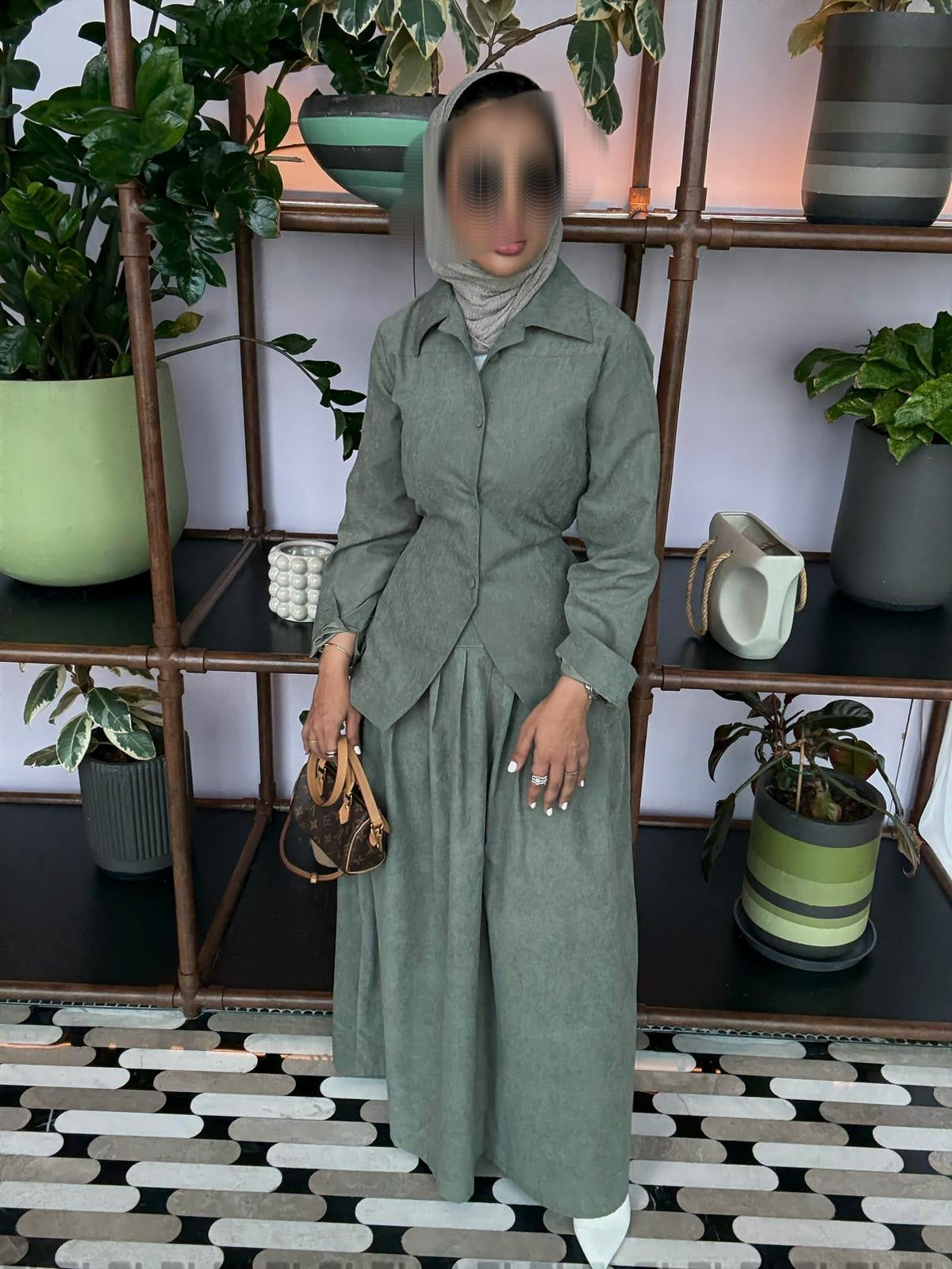 Olive Essence Skirt Set RE-NEW Kuwait | Summer Collection - RE-NEW