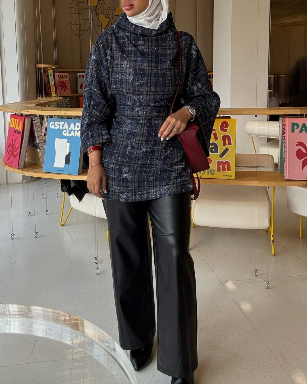 Midnight Grid top– RE-NEW Kuwait | Winter Collection