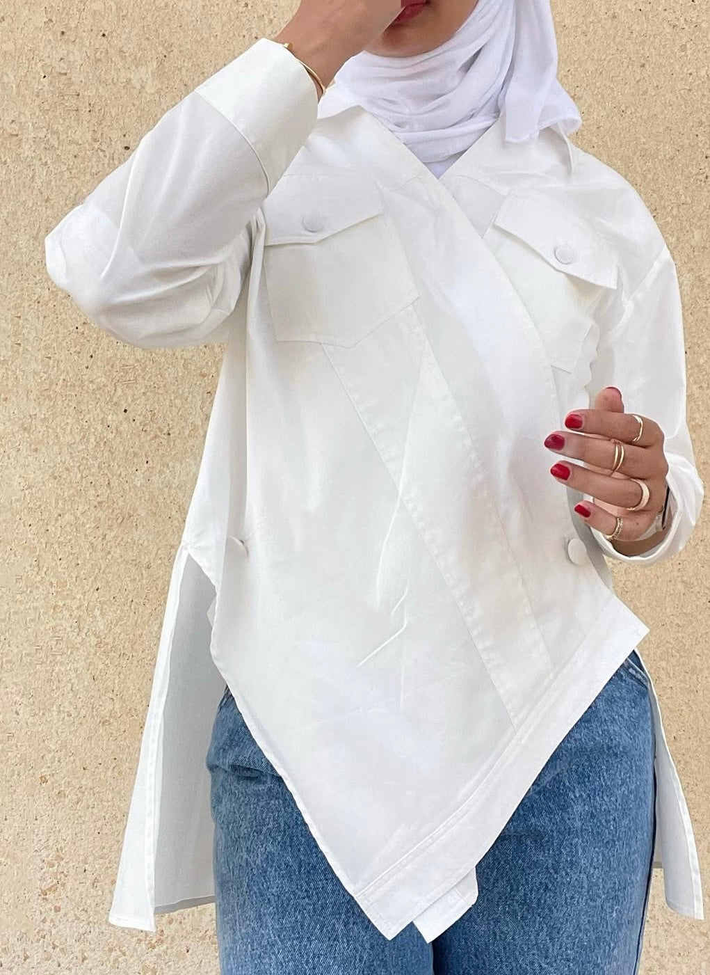 white shirt