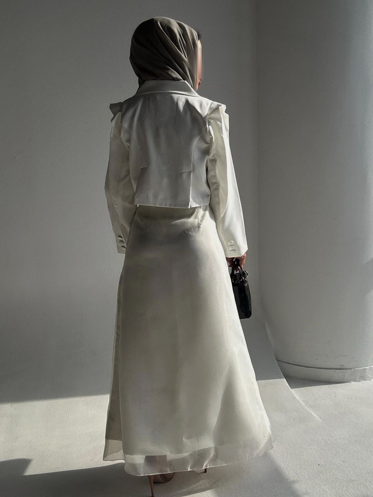 White skirt