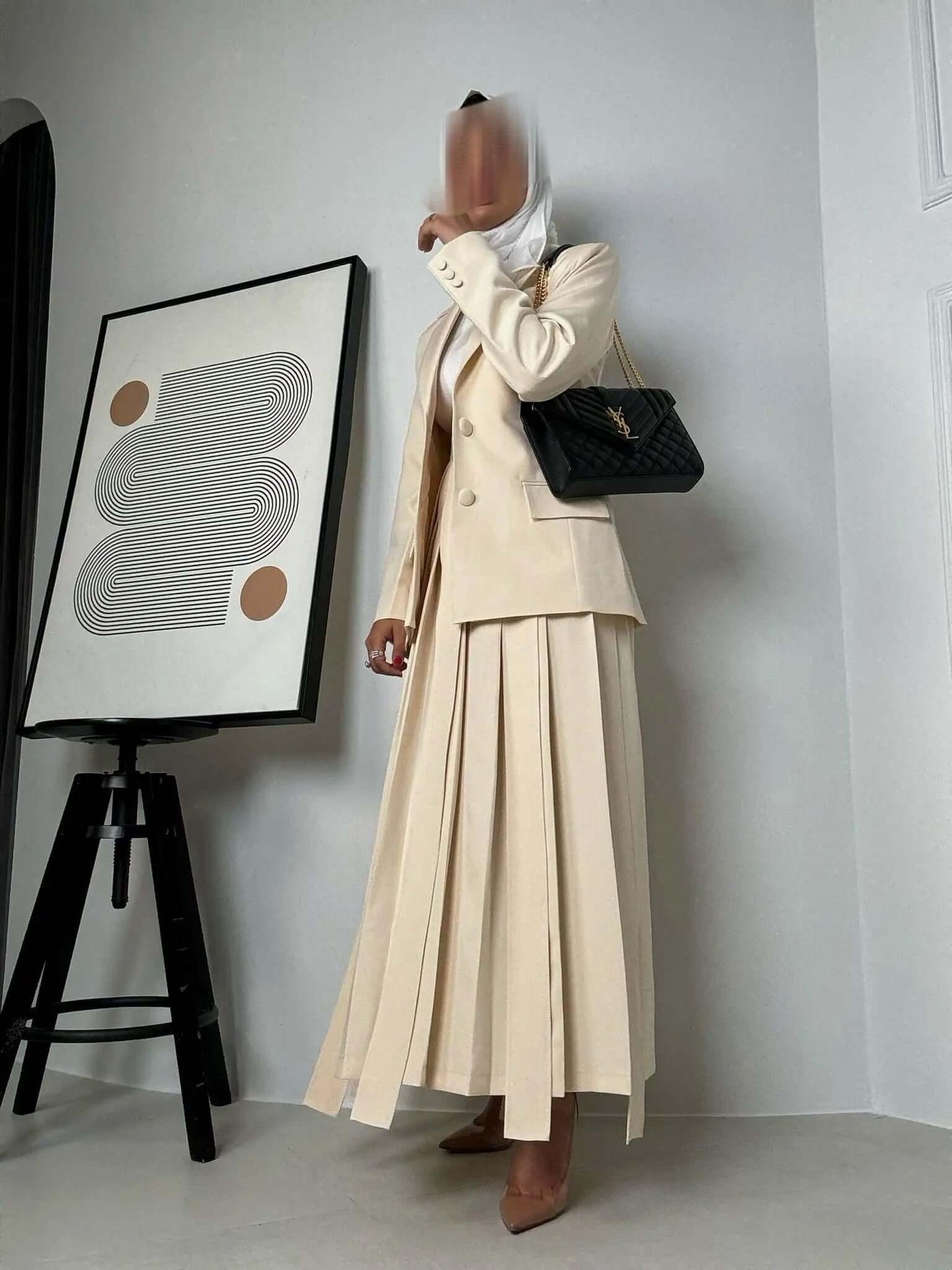 Coral Peach Blazer Set - RE-NEW