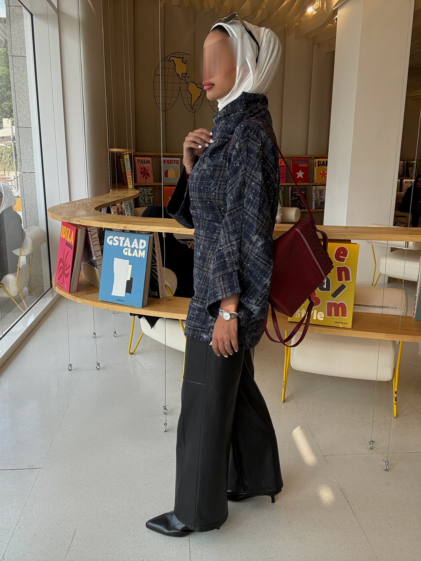 Midnight Grid top– RE-NEW Kuwait | Winter Collection