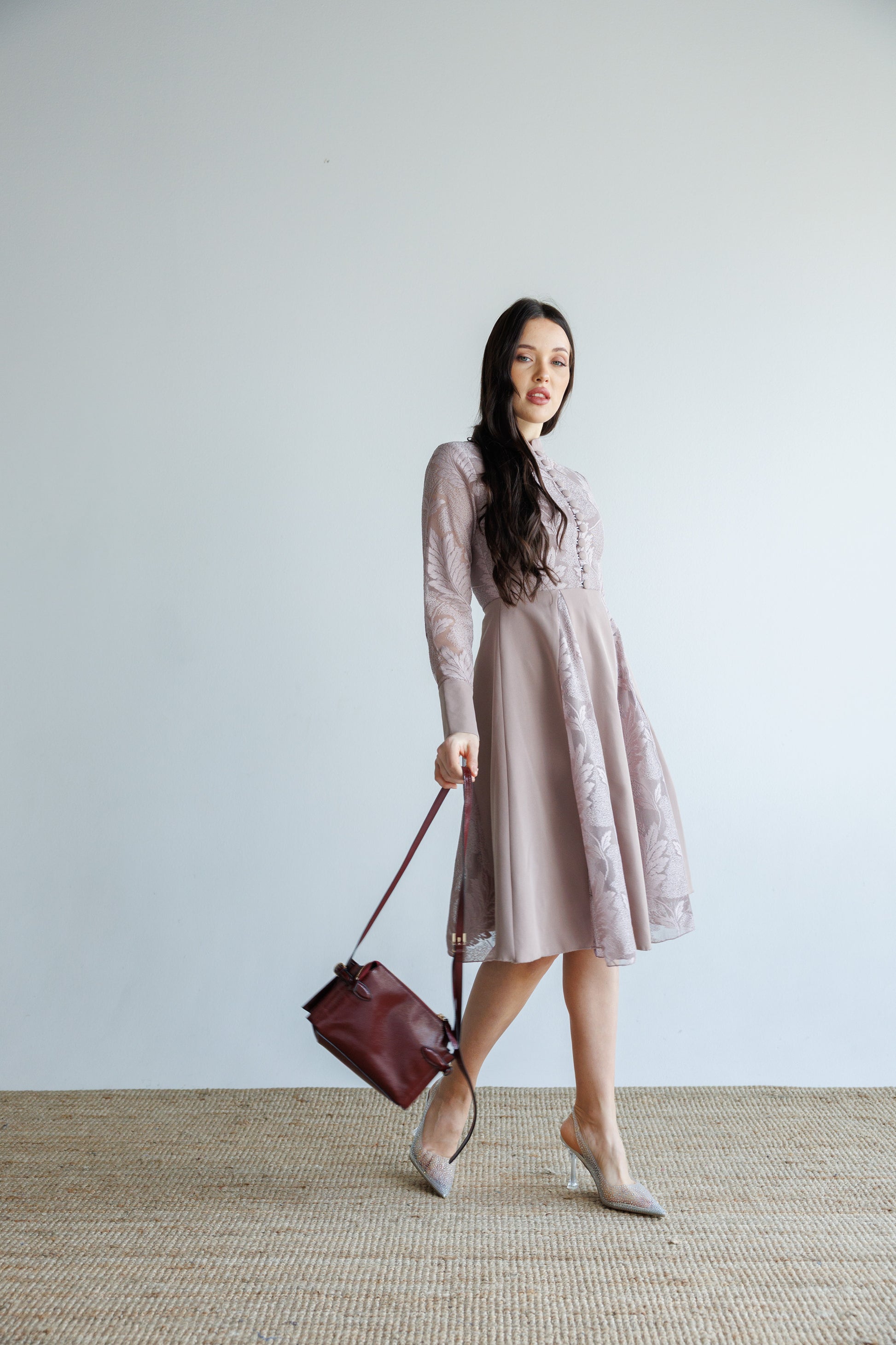 Luna Lace Midi Dress - RE-NEW