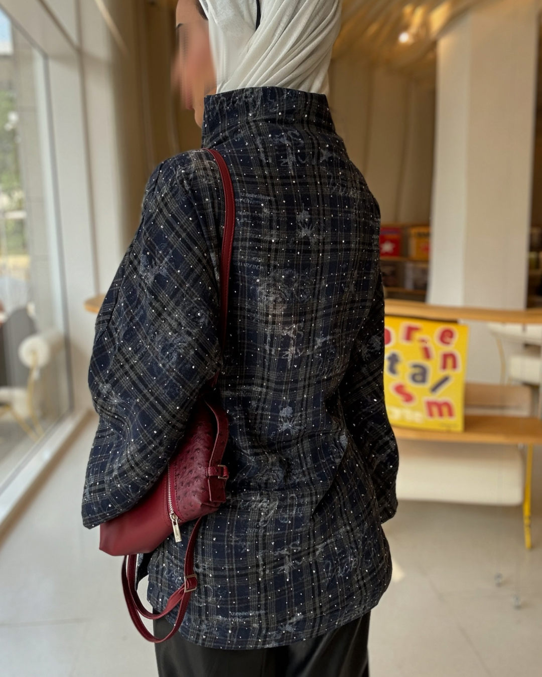 Midnight Grid top– RE-NEW Kuwait | Winter Collection