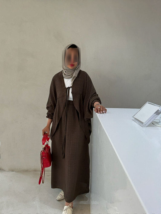 Chestnut Skirt Set RE-NEW Kuwait | Summer Collection - RE-NEW