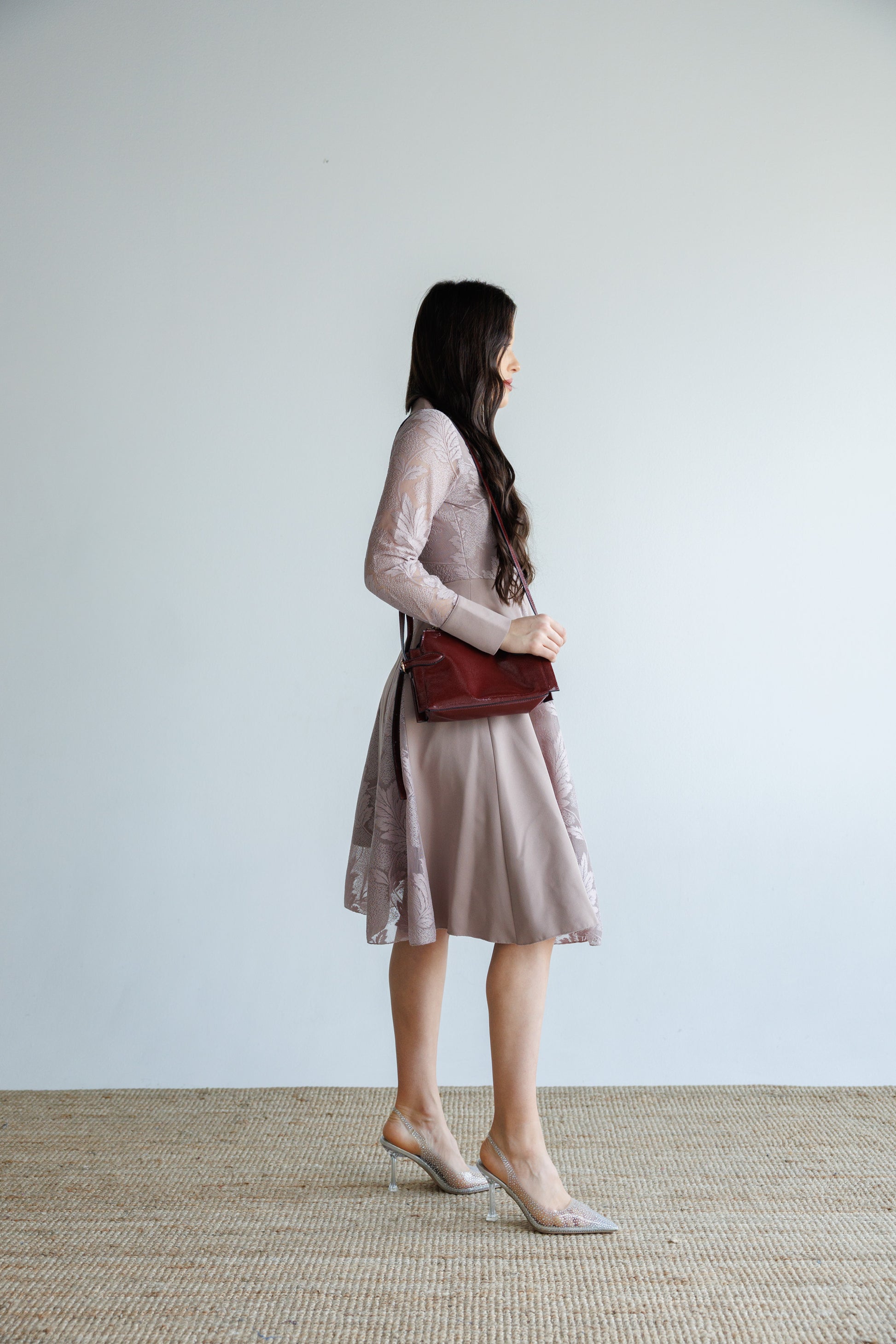 Luna Lace Midi Dress - RE-NEW