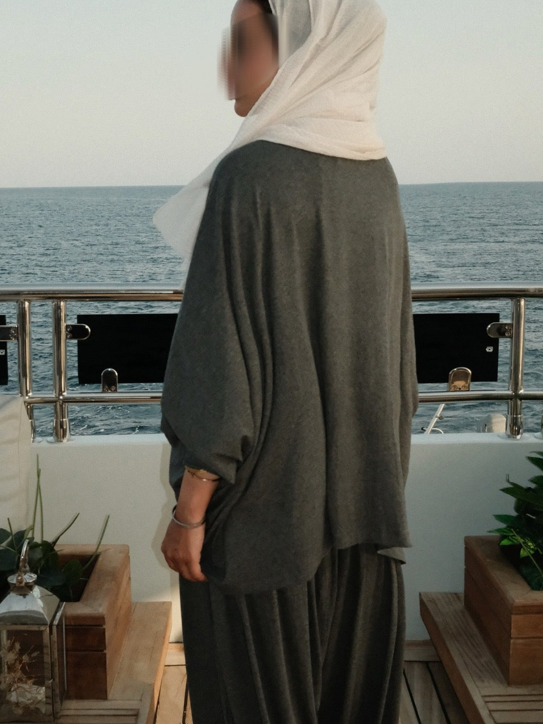 Comfy cotton grey set– RE-NEW Kuwait | Summer Collection