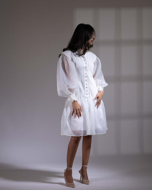 white dress