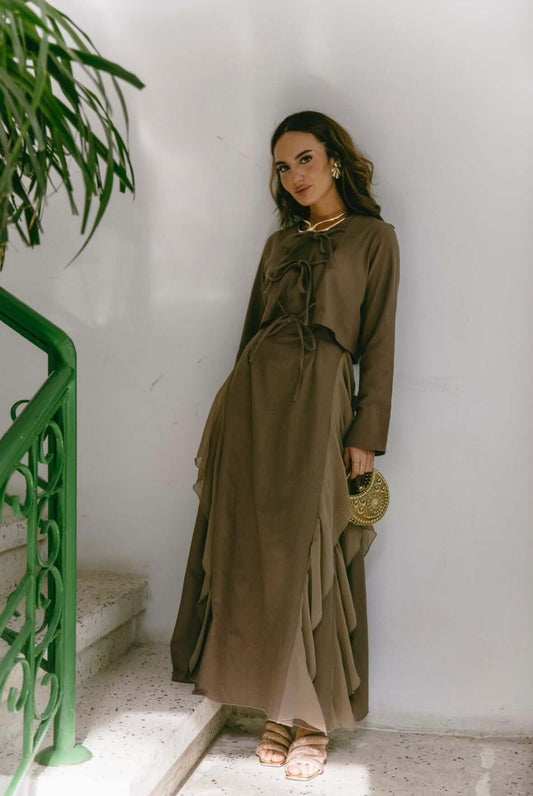Ash brown dress